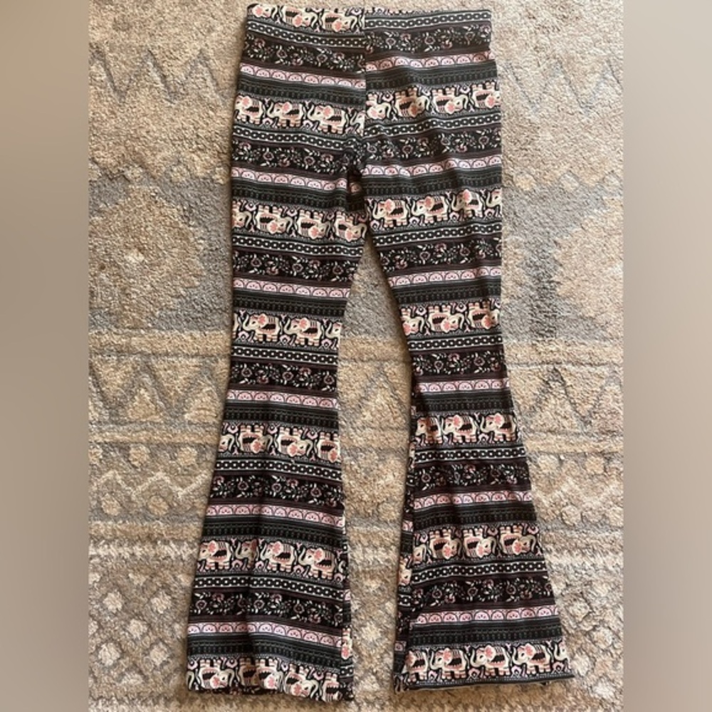 Boho soft bell bottom leggings